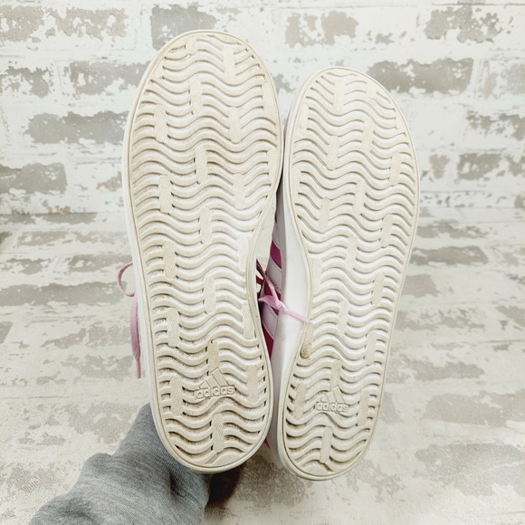 NEW Adidas Powder Pink Sleek Suede Lace Up Streetwear Casual Sneaker E117 - Picture 7 of 11